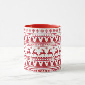 クリスマスススススススカンジナビアクラシックパターン マグカップ (中央)