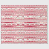 クリスマスススススススカンジナビアクラシックパターン ラッピングペーパー (フラット)