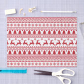 クリスマスススススススカンジナビアクラシックパターン 薄葉紙 (クラフト)