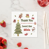 クリスマススススススヌワンの誕生日パーティー スタンダードカクテルナプキン (インサイチュ)