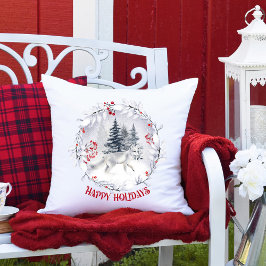 クリスマスススススノーキツネ |冬の景色 | アウトドアクッション