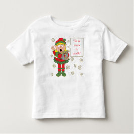 クリスマスススススパークリー小妖精や小人 トドラーTシャツ