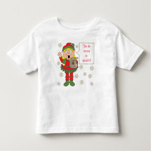 クリスマスススススパークリー小妖精や小人 トドラーTシャツ