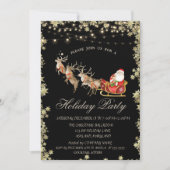 クリスマススススリートインディアサンタクロースの星 招待状 (正面)