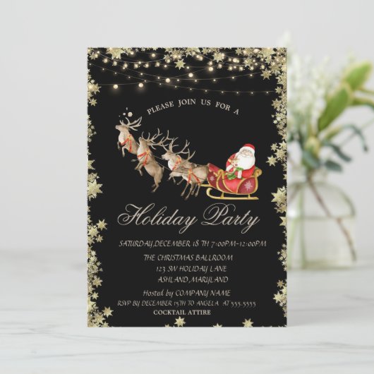 クリスマススススリートインディアサンタクロースの星 招待状 (スタンド正面)