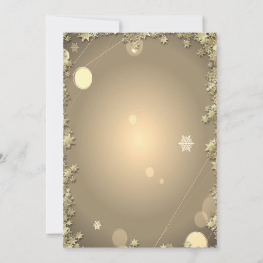 クリスマススススリートインディアサンタクロースの星 招待状 (裏面)