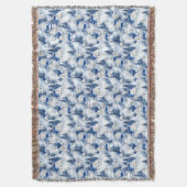 クリスマスススノーイブルーブランケット スローブランケット (正面縦)