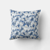 クリスマスススノーイブルー装飾用クッション クッション (裏面)