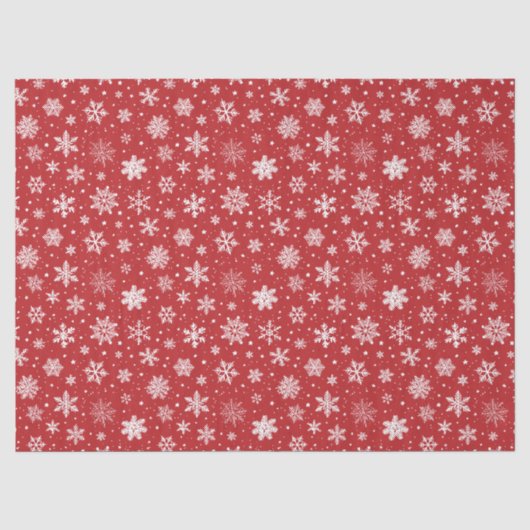 クリスマスススノーイーレッドティッシュペーパー 薄葉紙 (正面)