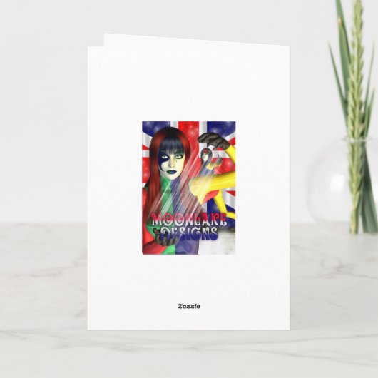 クリスマスススノーグローブと小さな小妖精や小人と郵便ボックス シーズンカード (裏面)