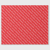 クリスマススタイリッシュクラシックモダンの赤い贈り物 ラッピングペーパー (フラット)