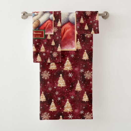 クリスマススタイリッシュミスター・アンド・ミセス・クロース・バス・タオル バスタオルセット (インサイチュ)