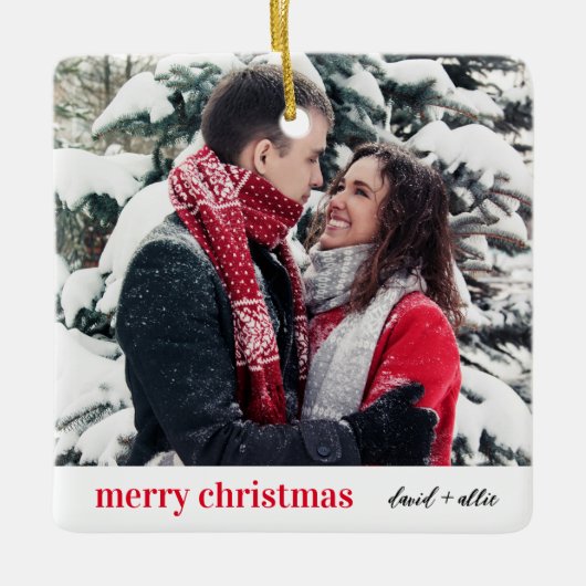 クリスマススタイリッシュ |モダンオーナメント セラミックオーナメント (正面)