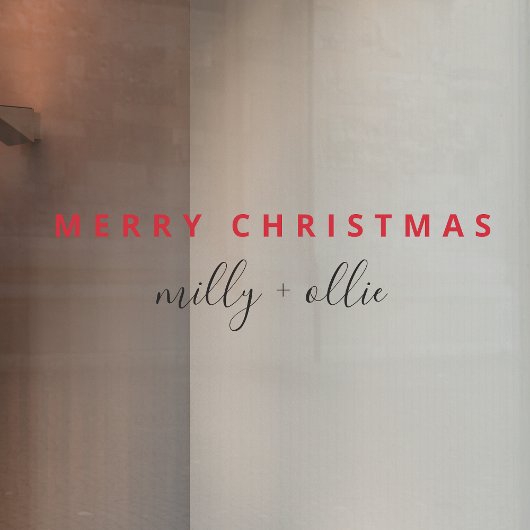 クリスマススタイリッシュ |モダントレンディー赤と白 ウィンドウサイン