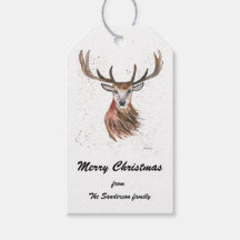 クリスマススタッグディアウォーター色自然ワイルドギフトT