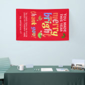 クリスマススタッフ感謝メッセージ 横断幕 (トレードショー)