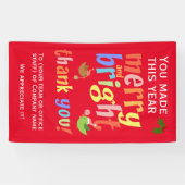 クリスマススタッフ感謝メッセージ 横断幕 (横)