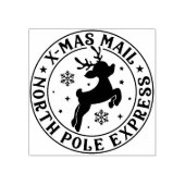 クリスマススタンプ特別配達サンタクロース ラバースタンプ (インプリント)