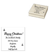 クリスマススタンプ。カスタマイズ可能 ラバースタンプ (押印)