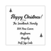 クリスマススタンプ。カスタマイズ可能 ラバースタンプ (インプリント)