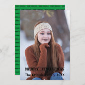 クリスマススタンプ シーズンカード (正面/裏面)