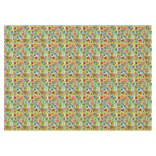 クリスマススタンプlクリスマス テーブルクロス (正面(横))