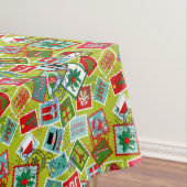クリスマススタンプlクリスマス テーブルクロス (インサイチュ)