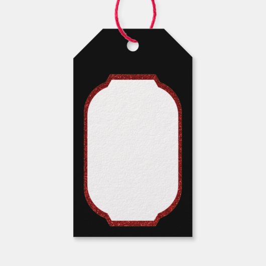 クリスマススターが華やかに ギフトタグ (裏面)