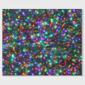 クリスマススターきらめくズ ラッピングペーパー (フラット)