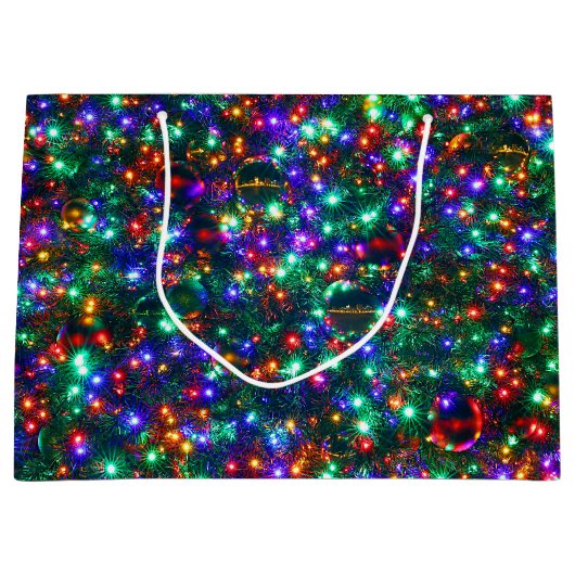 クリスマススターきらめくズ ラージペーパーバッグ (正面)