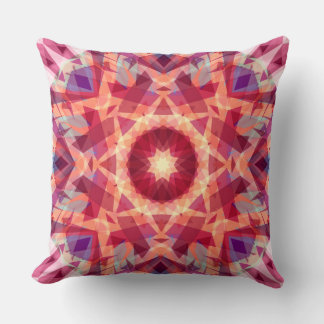クリスマススターすてきレッドおもしろい紫ブライトイエロー クッション