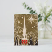 クリスマススターとスティプル金ゴールド シーズンポストカード (スタンド正面)