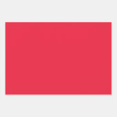 クリスマススターとストライプのラッピング紙セット ラッピングペーパーシート (正面3)