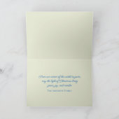 クリスマススターに魅了される森林動物 シーズンカード (内部)