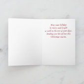 クリスマススターのグリーティングカード シーズンカード (内部)