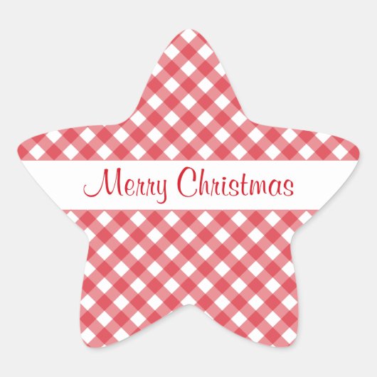 クリスマススターのシール 星シール (正面)
