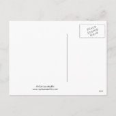 クリスマススターの願い – かわいいホリデーマウスアート シーズンポストカード (裏面)