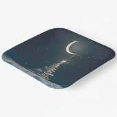 クリスマススターを持つ三日月 ペーパープレート (傾斜あり)