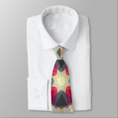 クリスマススターウィンターグレーフェスティバルレッド金ゴールドイエロー ネクタイ (タイ)