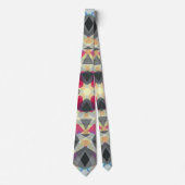 クリスマススターウィンターグレーフェスティバルレッド金ゴールドイエロー ネクタイ (正面)