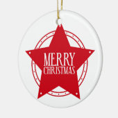 クリスマススターオーナメント セラミックオーナメント (左)