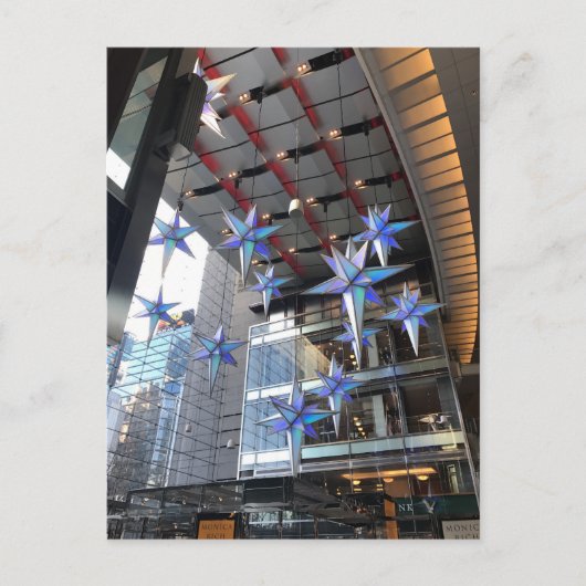 クリスマススターコロンバスサークルニューヨークシティNYC シーズンポストカード (正面)
