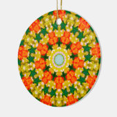 クリスマススターサークルフラクタル セラミックオーナメント (左)