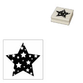 クリスマススタースタンプ ラバースタンプ (押印)