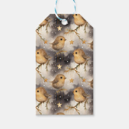 クリスマススターズアンドロビンズギフトラベル ギフトタグ