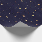 クリスマススターズウォーターカラーホリデー ラッピングペーパー (角)