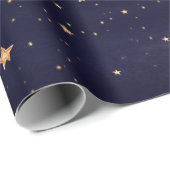 クリスマススターズウォーターカラーホリデー ラッピングペーパー (ロールコーナー)