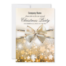 クリスマススターズスパークル企業のパーティの招待状