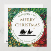 クリスマススターズスリーワイズメンフェスティバル聖なる書物、 経典 シーズンカード (正面/裏面)