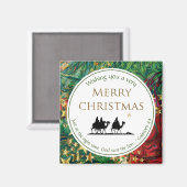 クリスマススターズスリーワイズメンフェスティバル聖なる書物、 経典 マグネット (正面/裏面)